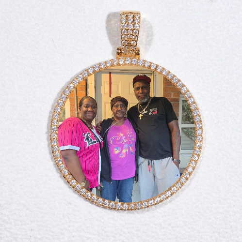 MEDIUM 3D CIRCLE CUSTOM PICTURE PENDANT