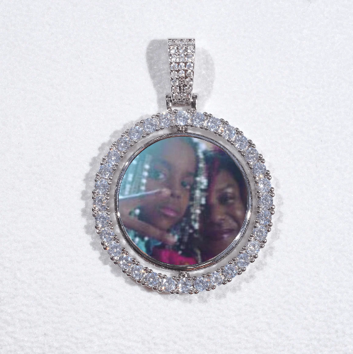 3D Spinning 2-Faced Custom Picture Pendant