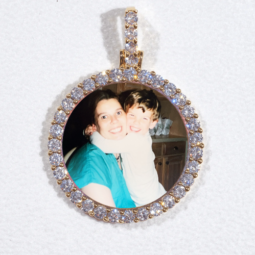 3D CIRCLE CUSTOM PICTURE PENDANT SMALL SIZE