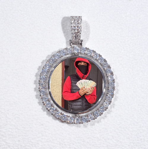 3D Spinning 2-Faced Custom Picture Pendant