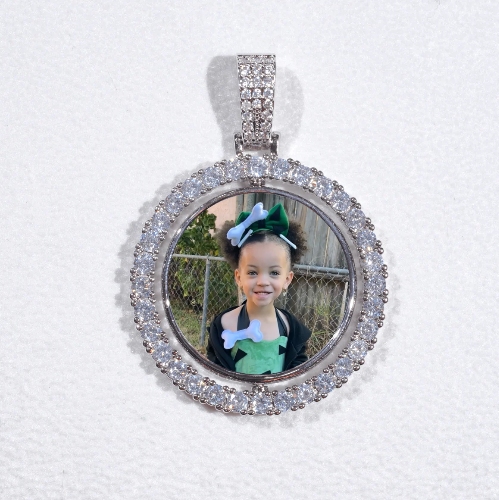 3D Spinning 2-Faced Custom Picture Pendant