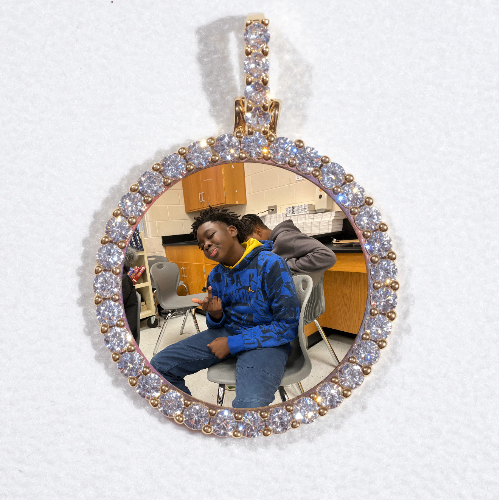 3D CIRCLE CUSTOM PICTURE PENDANT SMALL SIZE