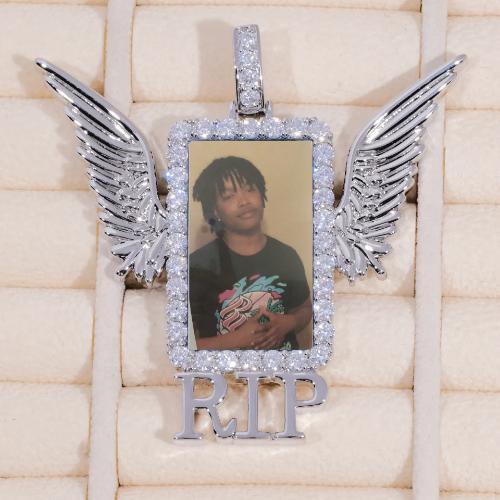 RIP WING 3D CUSTOM PICTURE PENDANT