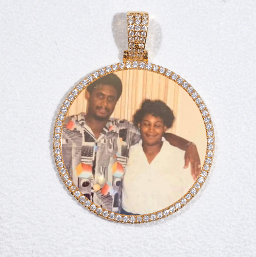 MEDIUM 3D CIRCLE CUSTOM PICTURE PENDANT