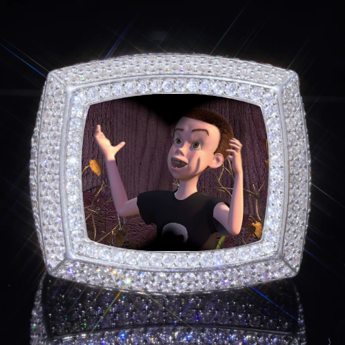 3D CUSTOM PICTURE ICED RING