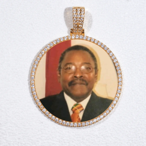 MEDIUM 3D CIRCLE CUSTOM PICTURE PENDANT