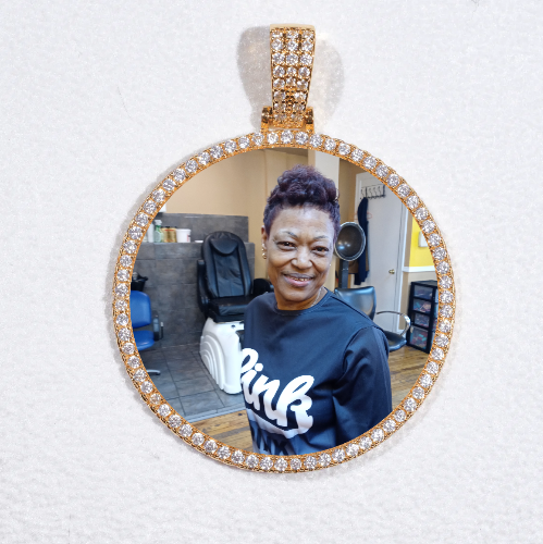 MEDIUM 3D CIRCLE CUSTOM PICTURE PENDANT