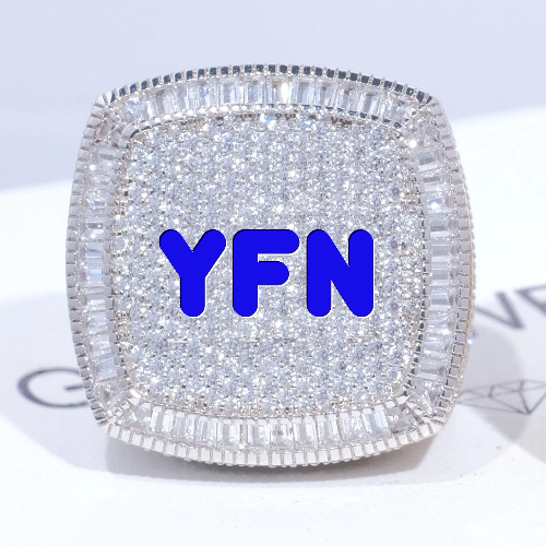 CUSTOM LETTER 3D ICED RING