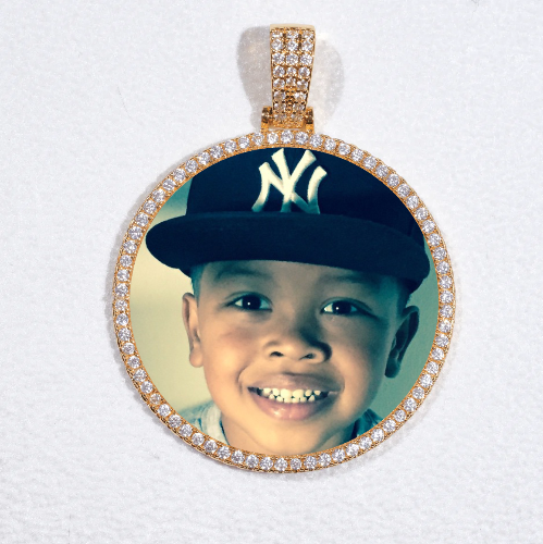 MEDIUM 3D CIRCLE CUSTOM PICTURE PENDANT