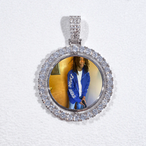 3D Spinning 2-Faced Custom Picture Pendant