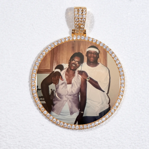 MEDIUM 3D CIRCLE CUSTOM PICTURE PENDANT