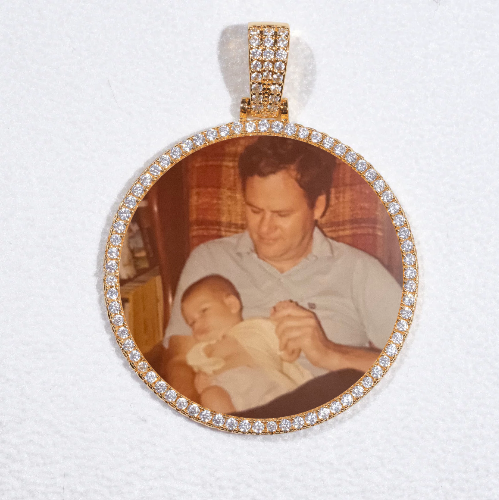 MEDIUM 3D CIRCLE CUSTOM PICTURE PENDANT
