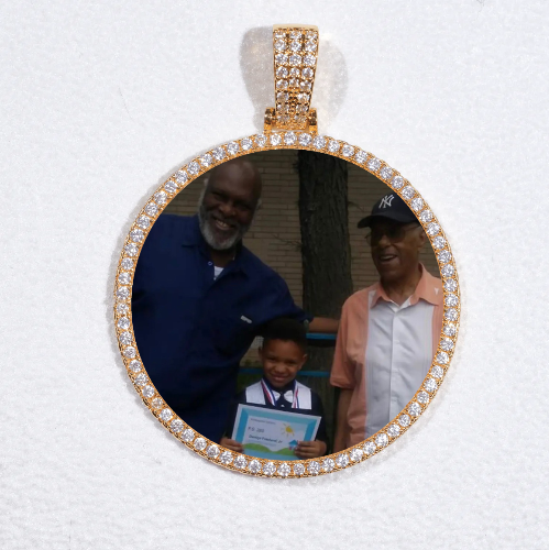 MEDIUM 3D CIRCLE CUSTOM PICTURE PENDANT