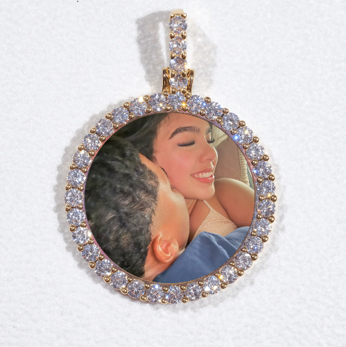 3D CIRCLE CUSTOM PICTURE PENDANT SMALL SIZE