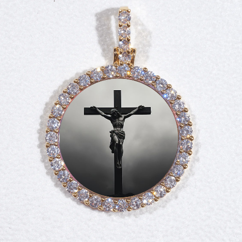 3D CIRCLE CUSTOM PICTURE PENDANT SMALL SIZE