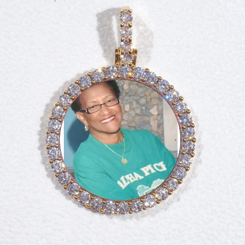 3D CIRCLE CUSTOM PICTURE PENDANT SMALL SIZE