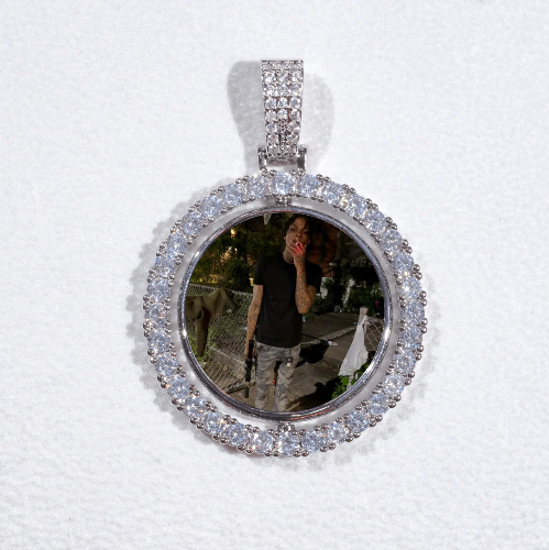 3D Spinning 2-Faced Custom Picture Pendant