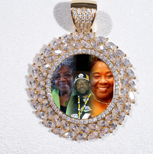 Large 3D Wheat Ear Custom Picture Pendant