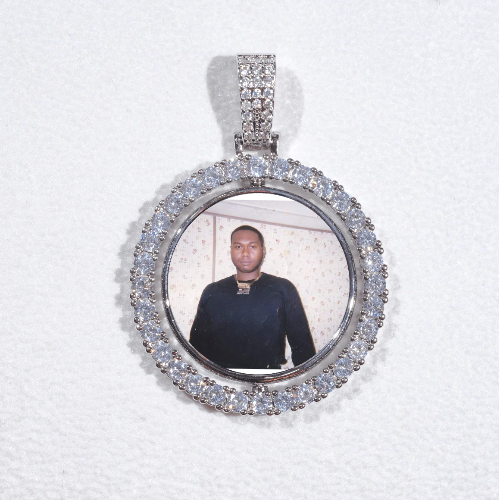 3D Spinning 2-Faced Custom Picture Pendant