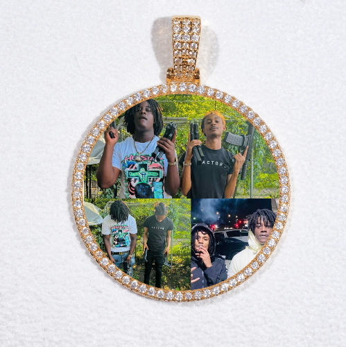 MEDIUM 3D CIRCLE CUSTOM PICTURE PENDANT
