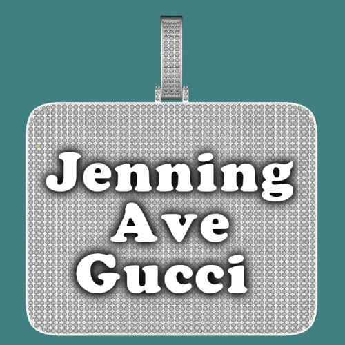 CUSTOM LETTER NECKLACE 3D BIG SQUARE