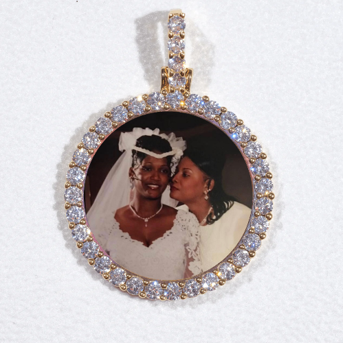 3D CIRCLE CUSTOM PICTURE PENDANT SMALL SIZE