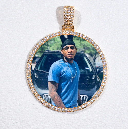 MEDIUM 3D CIRCLE CUSTOM PICTURE PENDANT