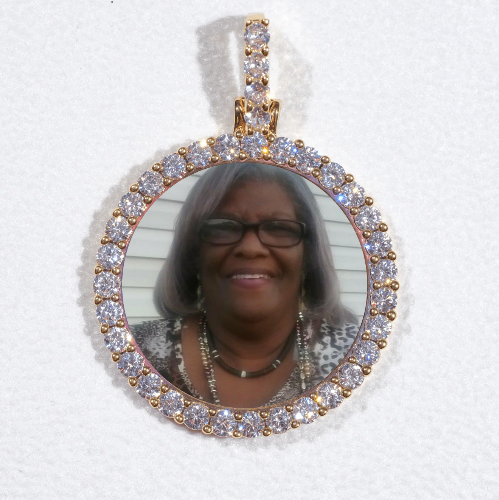 3D CIRCLE CUSTOM PICTURE PENDANT SMALL SIZE