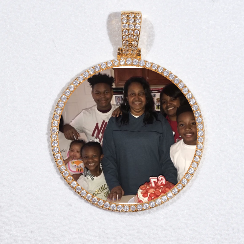 MEDIUM 3D CIRCLE CUSTOM PICTURE PENDANT