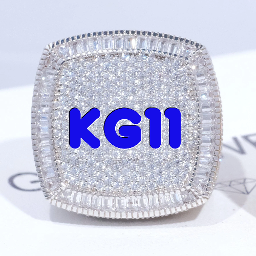 CUSTOM LETTER 3D ICED RING
