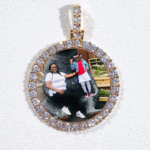 3D CIRCLE CUSTOM PICTURE PENDANT SMALL SIZE