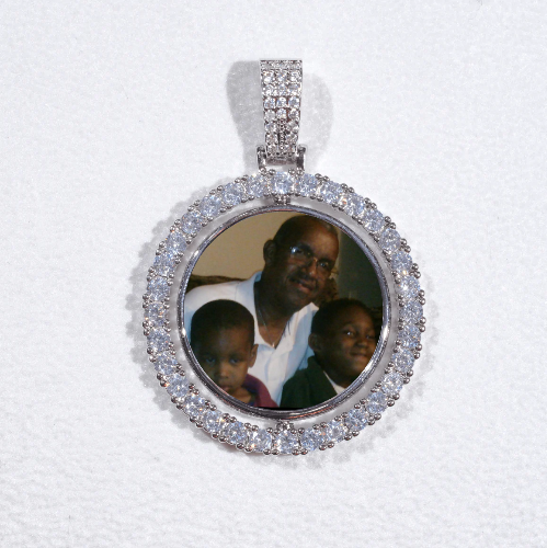 3D Spinning 2-Faced Custom Picture Pendant