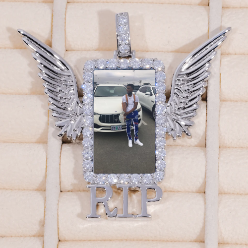 RIP WING 3D CUSTOM PICTURE PENDANT