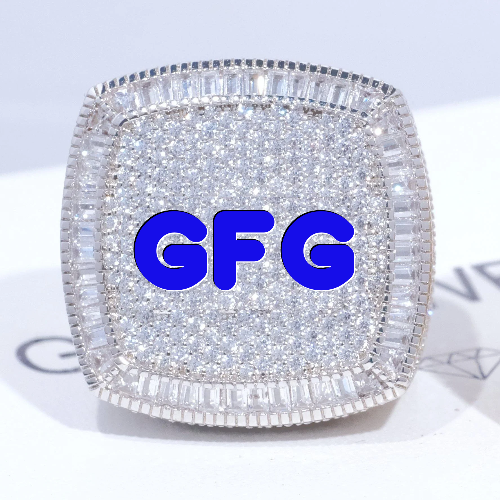 CUSTOM LETTER 3D ICED RING