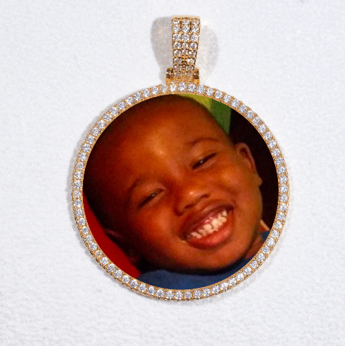 MEDIUM 3D CIRCLE CUSTOM PICTURE PENDANT