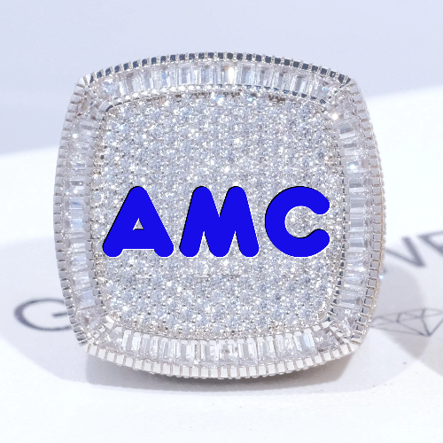 CUSTOM LETTER 3D ICED RING