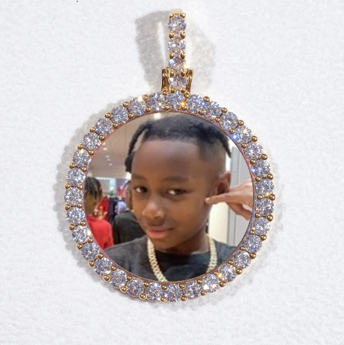 3D CIRCLE CUSTOM PICTURE PENDANT SMALL SIZE
