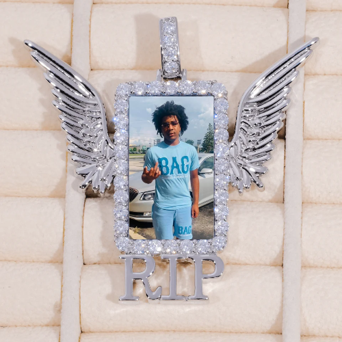 RIP WING 3D CUSTOM PICTURE PENDANT
