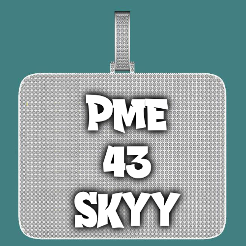 CUSTOM LETTER NECKLACE 3D BIG SQUARE