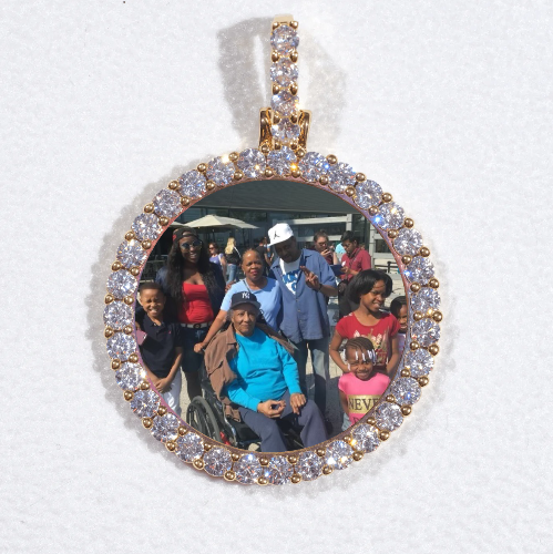 3D CIRCLE CUSTOM PICTURE PENDANT SMALL SIZE