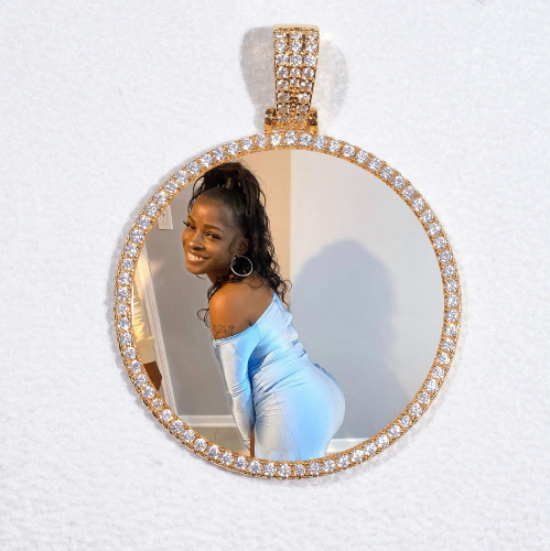MEDIUM 3D CIRCLE CUSTOM PICTURE PENDANT