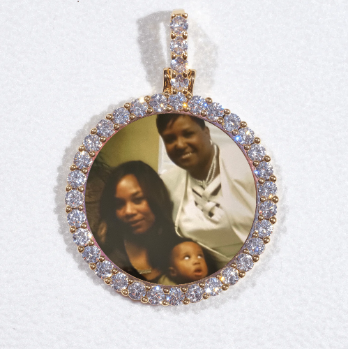 3D CIRCLE CUSTOM PICTURE PENDANT SMALL SIZE