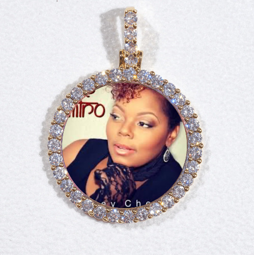 3D CIRCLE CUSTOM PICTURE PENDANT SMALL SIZE