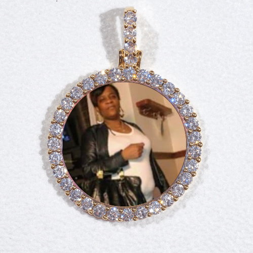 3D CIRCLE CUSTOM PICTURE PENDANT SMALL SIZE