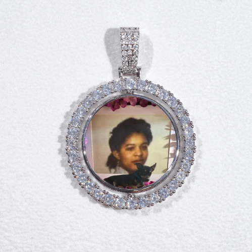 3D Spinning 2-Faced Custom Picture Pendant