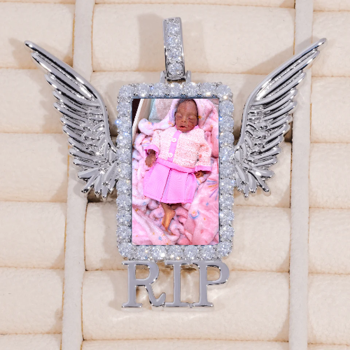 RIP WING 3D CUSTOM PICTURE PENDANT