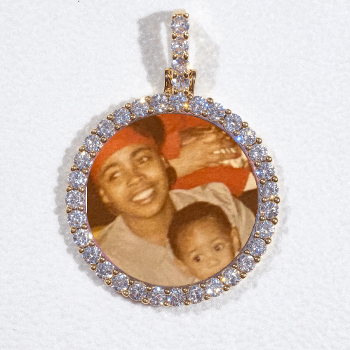 3D CIRCLE CUSTOM PICTURE PENDANT SMALL SIZE