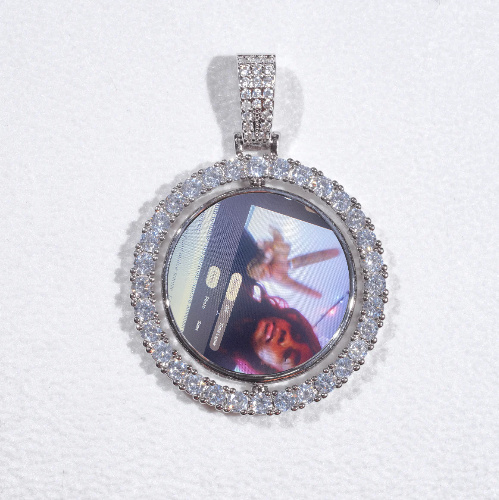 3D Spinning 2-Faced Custom Picture Pendant