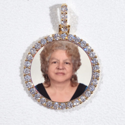 3D CIRCLE CUSTOM PICTURE PENDANT SMALL SIZE