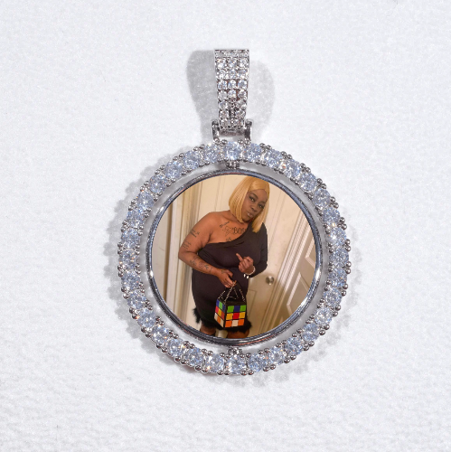 3D Spinning 2-Faced Custom Picture Pendant